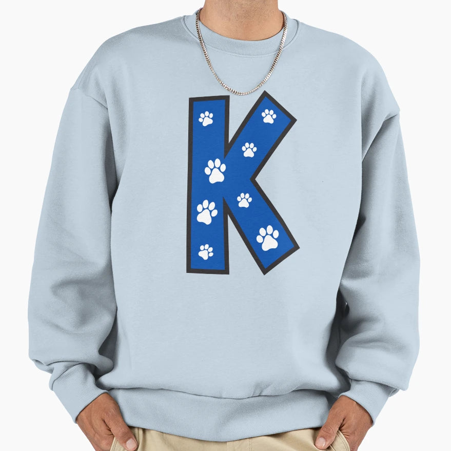 Paw Alphabet Sweatshirt - Minimalist Print Unisex - T-Shirt, Sweatshirt, Hoodie