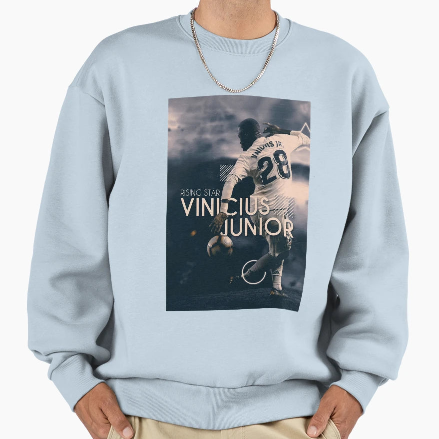 Vinicius Jr Art Wallpaper Sweatshirt - Minimalist Print for Adults - T-Shirt, Sweatshirt, Hoodie
