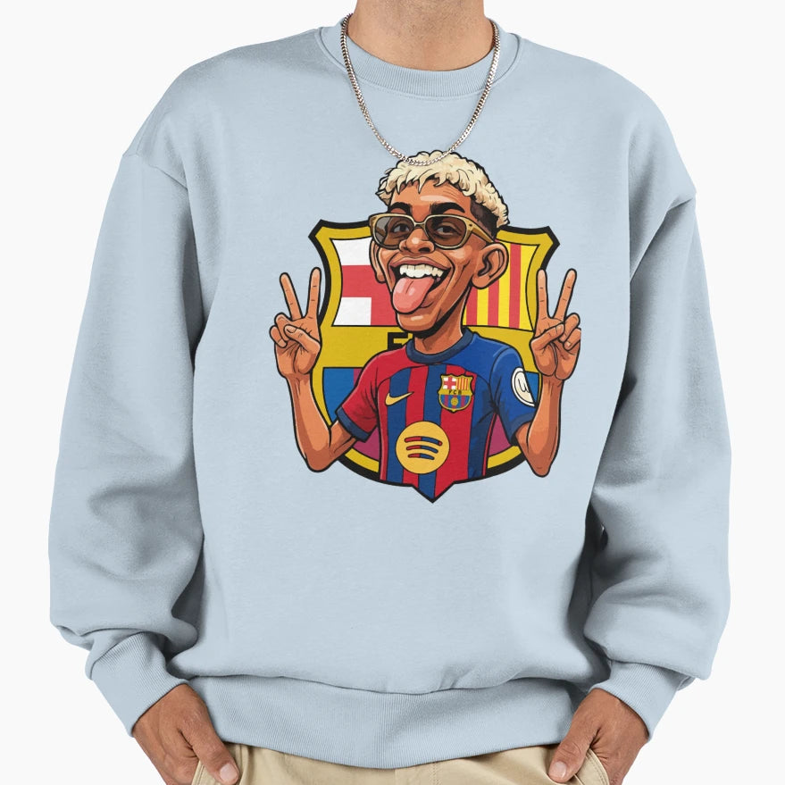 Lamine Yamal Barca Sweatshirt - Custom Art Print Unisex - T-Shirt, Sweatshirt, Hoodie