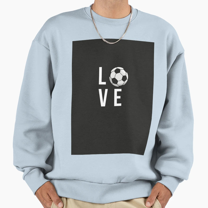 Love Football Illustration Sweatshirt - Fun Novelty Design Men Women - T-Shirt, Sweatshirt, Hoodie