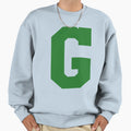 Alphabet Green G Sports Letter G Sweatshirt - Aesthetic Graphic for Adults - T-Shirt, Sweatshirt, Hoodie