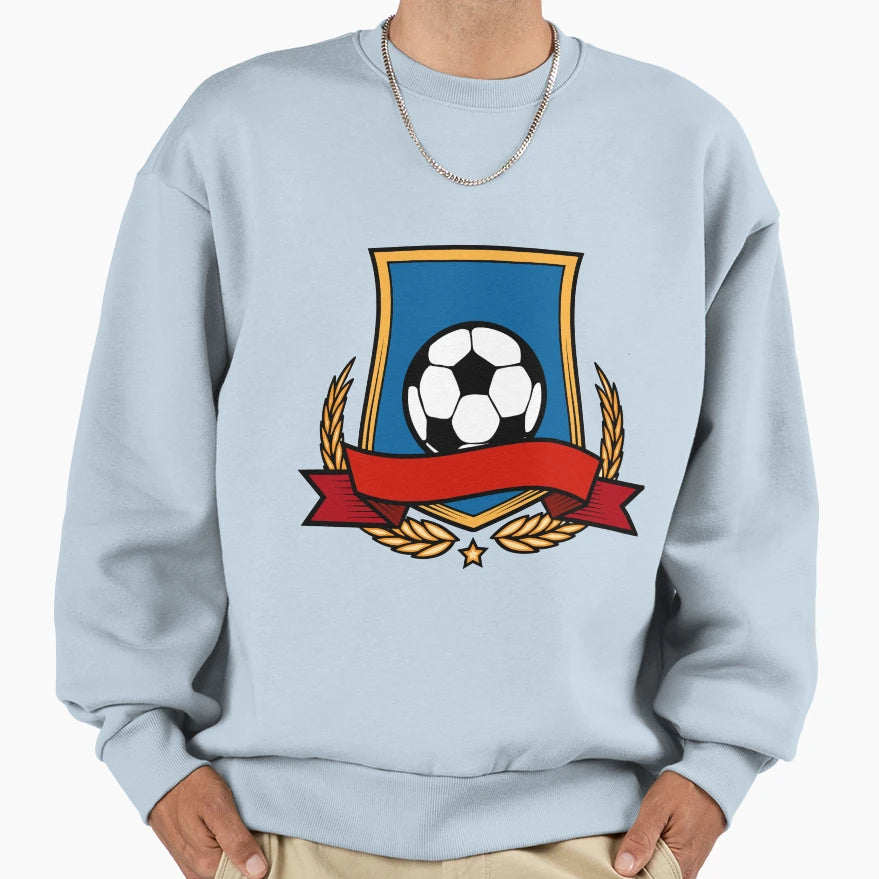 Football Club Emblem Sweatshirt - Minimalist Print Men Women - T-Shirt, Sweatshirt, Hoodie