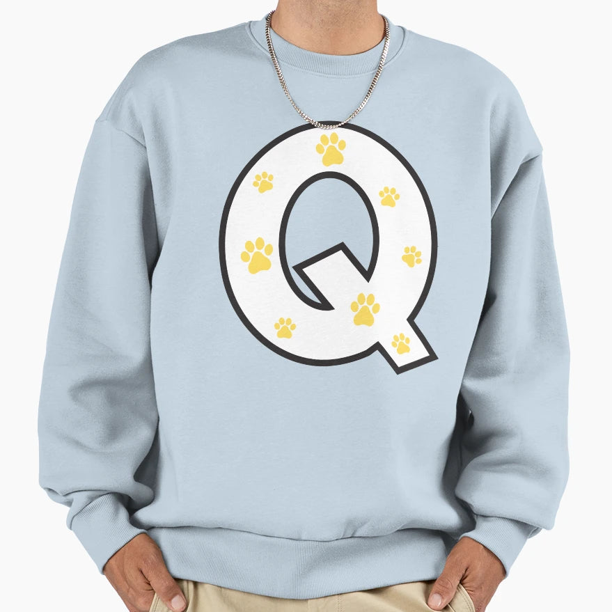 Paw Alphabet Sweatshirt - Trendy Graphic for Adults - T-Shirt, Sweatshirt, Hoodie