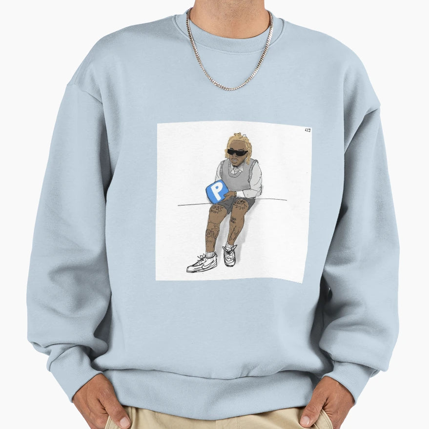 Pushin Tushin Sweatshirt - Custom Art Print Men Women - T-Shirt, Sweatshirt, Hoodie