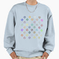 Abstract Multi Color Football Sweatshirt - Trendy Graphic for Adults - T-Shirt, Sweatshirt, Hoodie