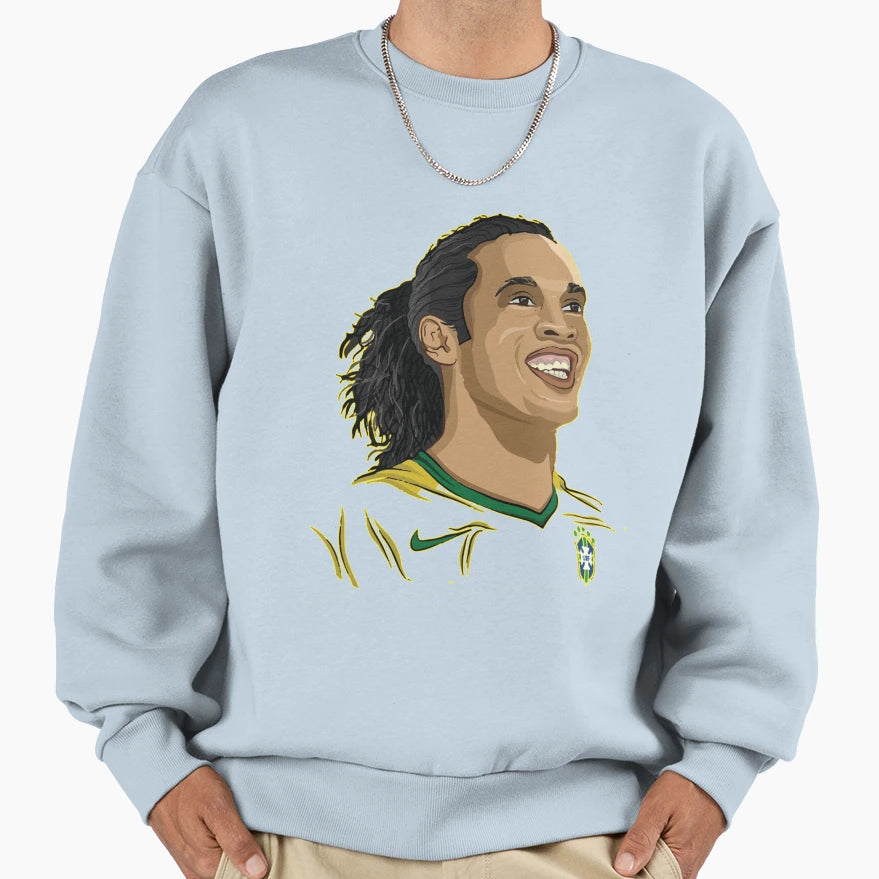 Ronaldinho Sweatshirt - Trendy Graphic Unisex - T-Shirt, Sweatshirt, Hoodie