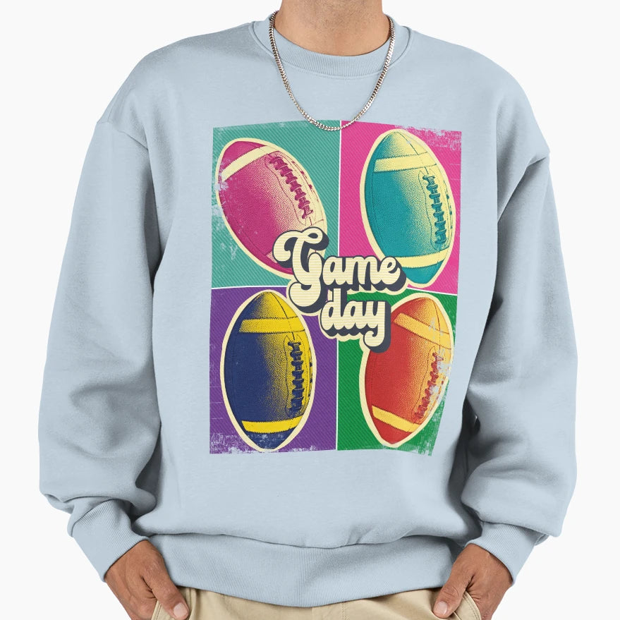 American Football Warhol Fall Sweatshirt - Unique Graphic Men Women - T-Shirt, Sweatshirt, Hoodie