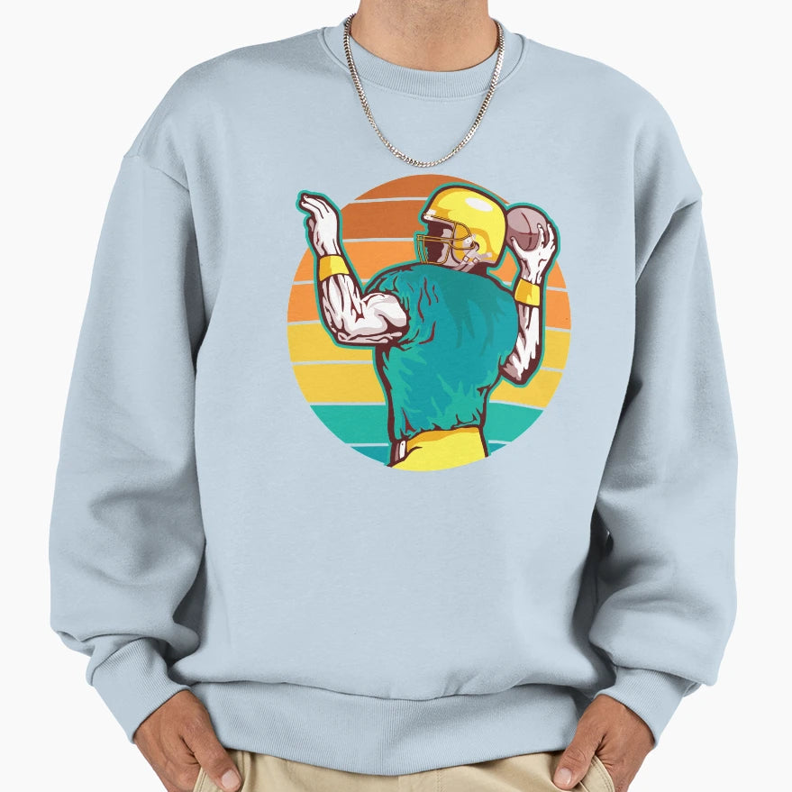 American Football Sports Sweatshirt - Minimalist Print Unisex - T-Shirt, Sweatshirt, Hoodie