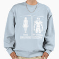 Football Lineman Funny Support Couples Sweatshirt - Trendy Graphic Unisex - T-Shirt, Sweatshirt, Hoodie