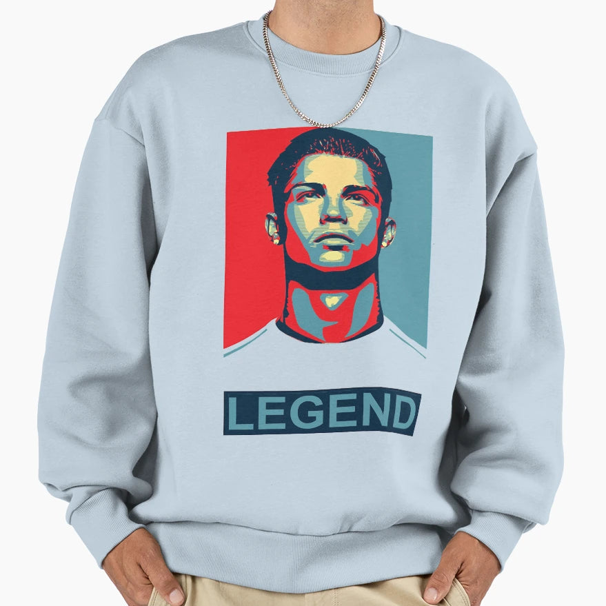Cristiano Ronaldo Legend Sweatshirt - Unique Graphic Men Women - T-Shirt, Sweatshirt, Hoodie