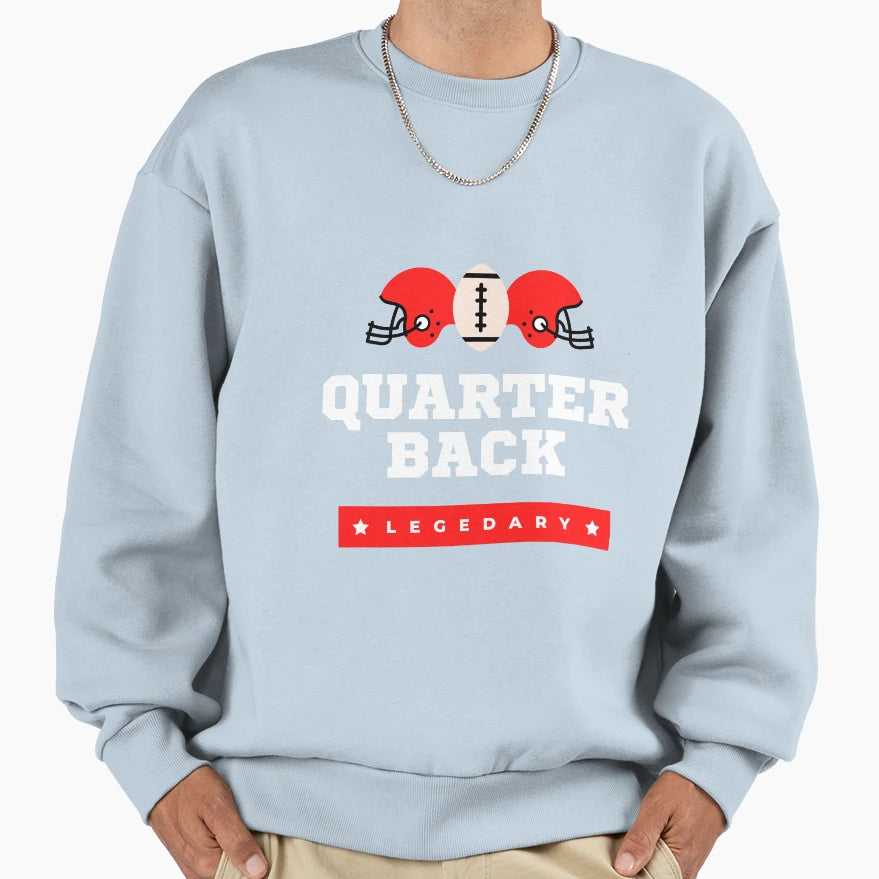 Quarter Back Qb Sweatshirt - Novelty Apparel Unisex - T-Shirt, Sweatshirt, Hoodie