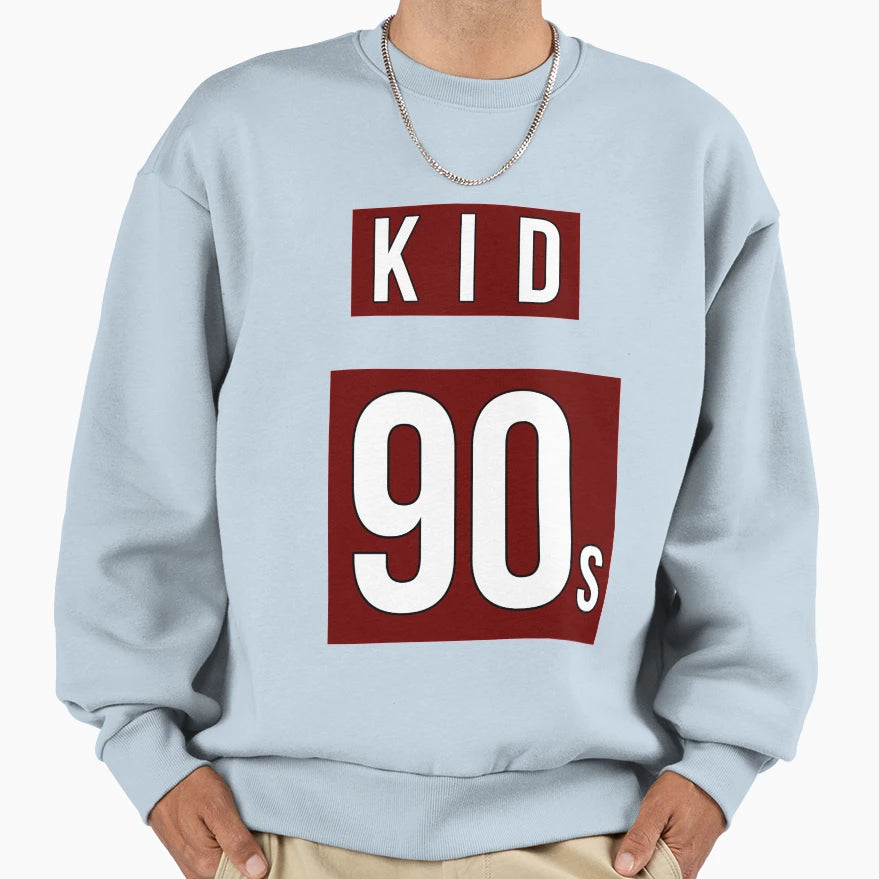 90S Red Label Front Sweatshirt - Minimalist Print Unisex - T-Shirt, Sweatshirt, Hoodie
