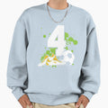 Football Birthday 4 Years Old 4Th Sweatshirt - Trendy Graphic Men Women - T-Shirt, Sweatshirt, Hoodie