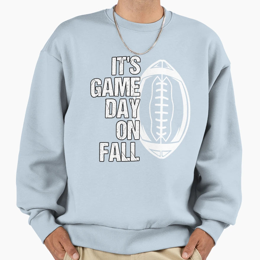 Fall Season Game Day American Sweatshirt - Aesthetic Graphic Unisex - T-Shirt, Sweatshirt, Hoodie