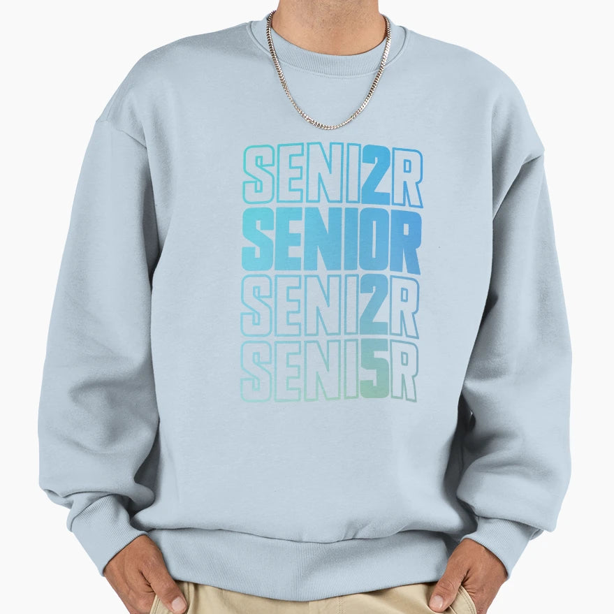 Senior 2025 Graduation Class 2025 Sweatshirt - Custom Art Print for Adults - T-Shirt, Sweatshirt, Hoodie