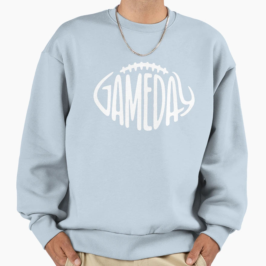 Gameday White Football Sweatshirt - Fun Novelty Design Unisex - T-Shirt, Sweatshirt, Hoodie