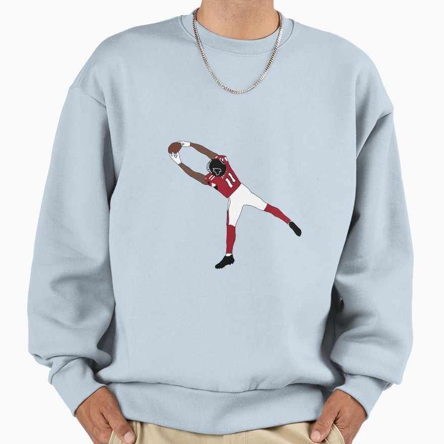 Atlanta Falcons Julio Jones Sweatshirt - Trendy Graphic Unisex - T-Shirt, Sweatshirt, Hoodie