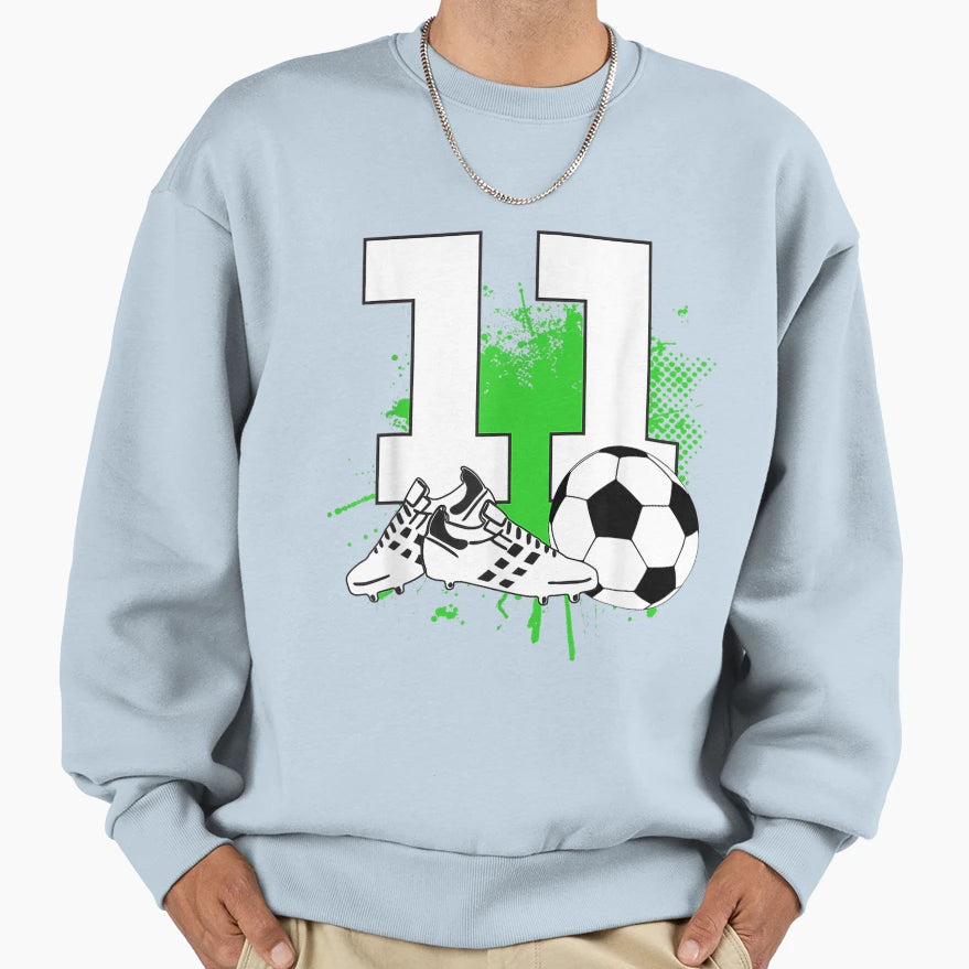 11Th Birthday 11 Year Old Soccer Sweatshirt - Novelty Apparel Unisex - T-Shirt, Sweatshirt, Hoodie