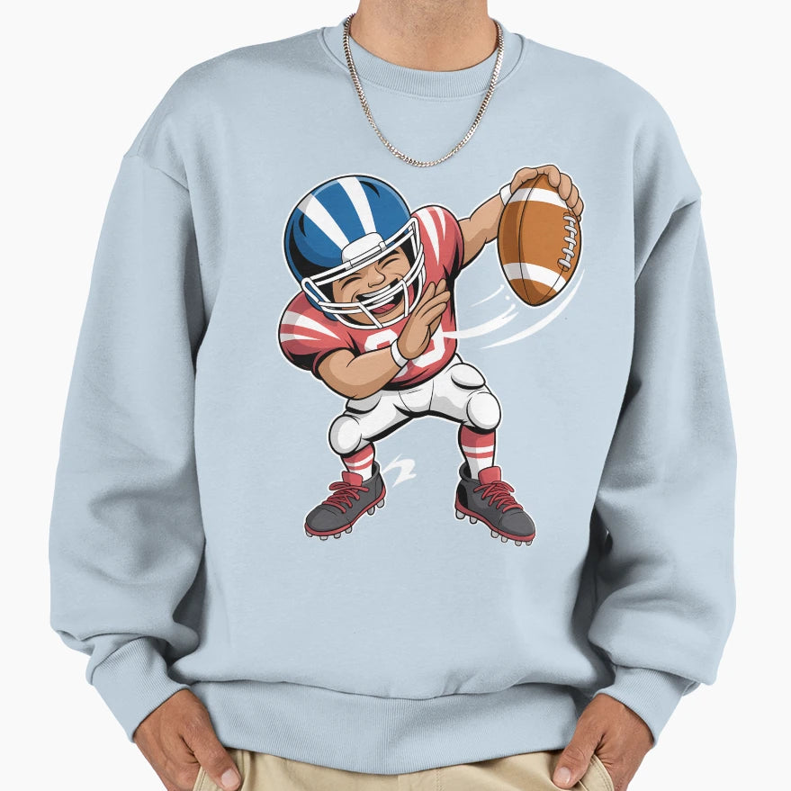 Football Player Football Season Dab Sweatshirt - Streetwear Style Unisex - T-Shirt, Sweatshirt, Hoodie