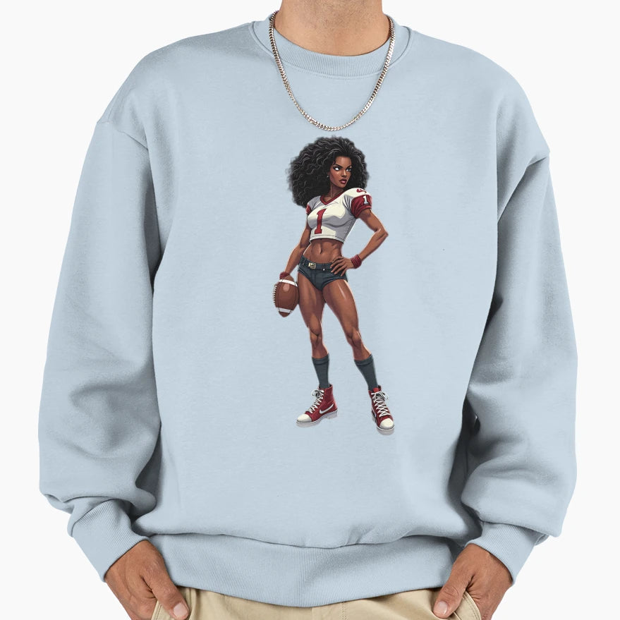Gridiron Football Sweatshirt - Minimalist Print Unisex - T-Shirt, Sweatshirt, Hoodie