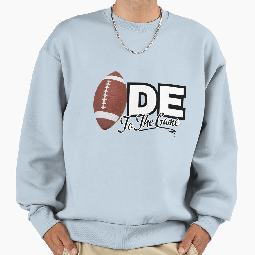 Ode To Game Football Sweatshirt - Graphic Print Unisex - T-Shirt, Sweatshirt, Hoodie