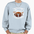 5 Years Wedding Anniversary Football Sweatshirt - Streetwear Style Unisex - T-Shirt, Sweatshirt, Hoodie