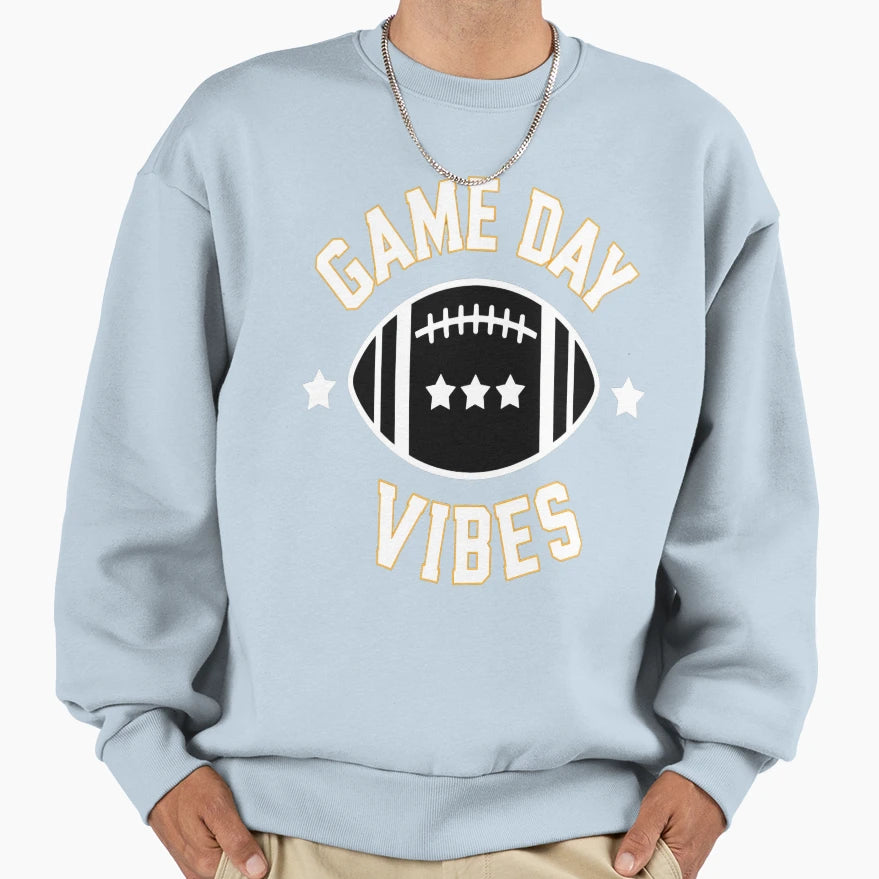 Game Day Vibes American Football Sweatshirt - Minimalist Print Unisex - T-Shirt, Sweatshirt, Hoodie
