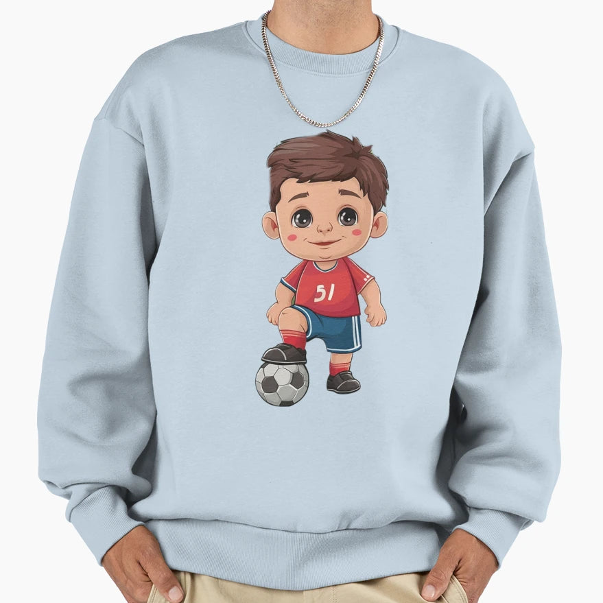 Footballer Sweatshirt - Graphic Print Unisex - T-Shirt, Sweatshirt, Hoodie