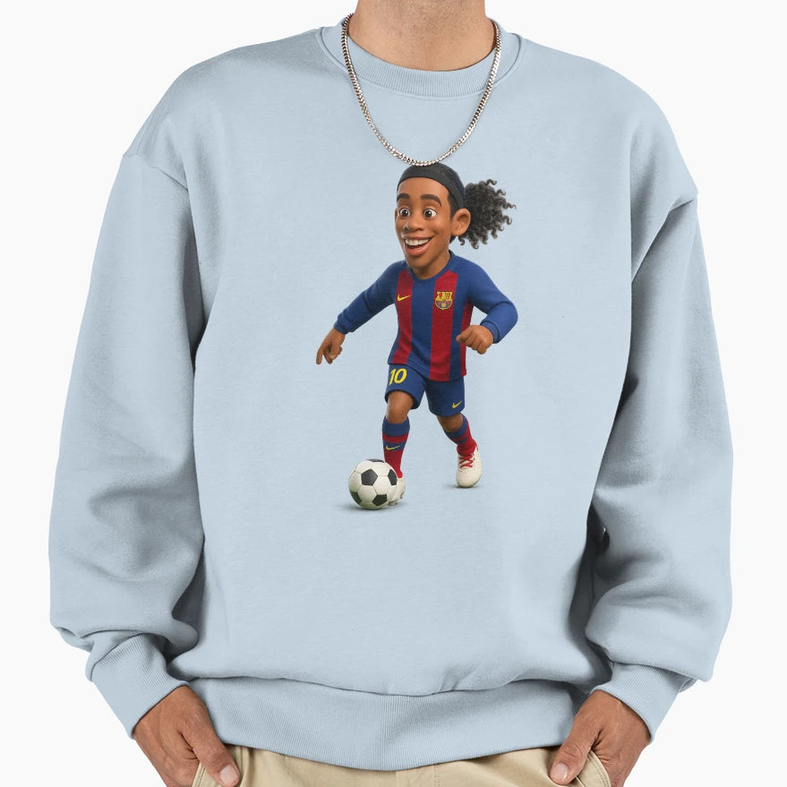 Ronaldinho Sweatshirt - Unique Graphic Men Women - T-Shirt, Sweatshirt, Hoodie