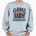 Game Day Football February Football Sweatshirt - Trendy Graphic for Adults - T-Shirt, Sweatshirt, Hoodie