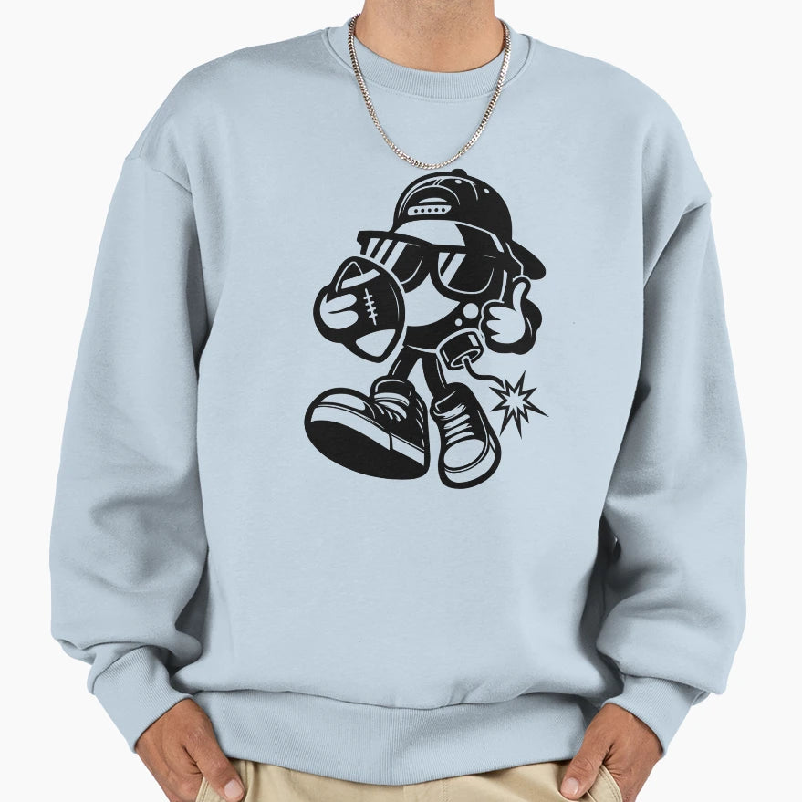 Football Boomer Sweatshirt - Trendy Graphic for Adults - T-Shirt, Sweatshirt, Hoodie