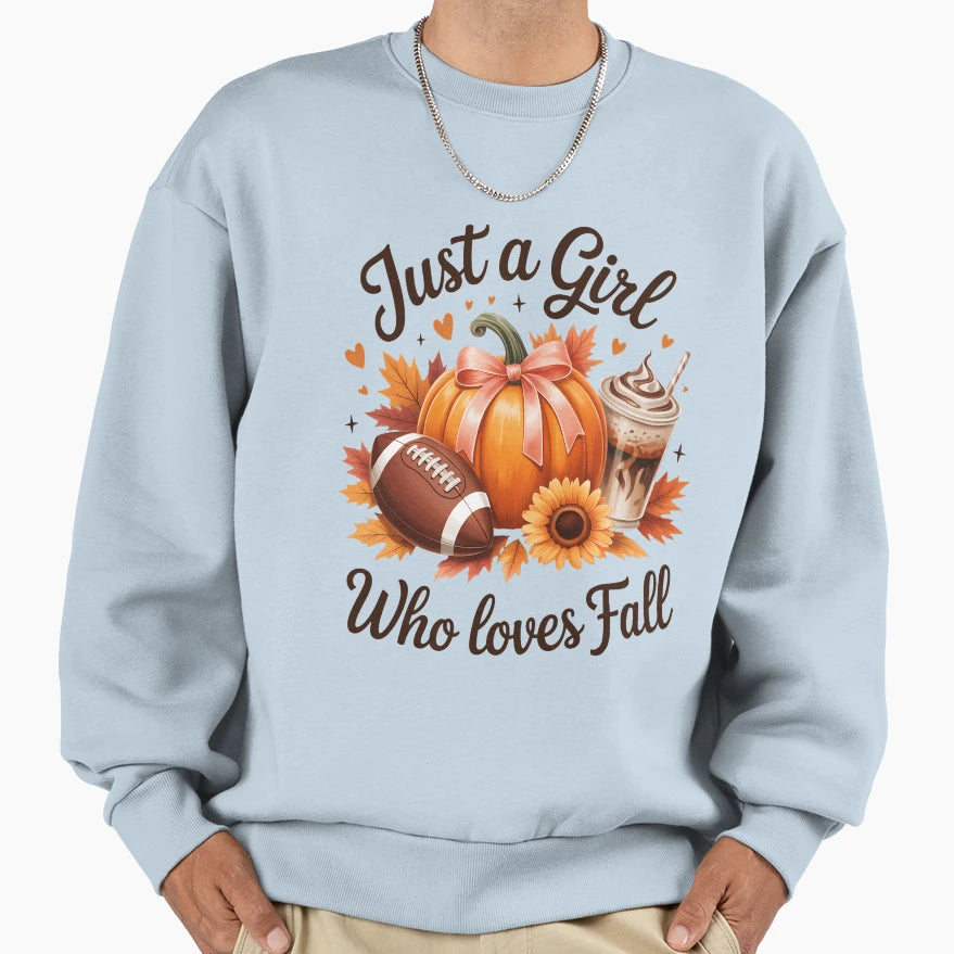 Just Who Loves Fall Fall Fall Sweatshirt - Streetwear Style Unisex - T-Shirt, Sweatshirt, Hoodie