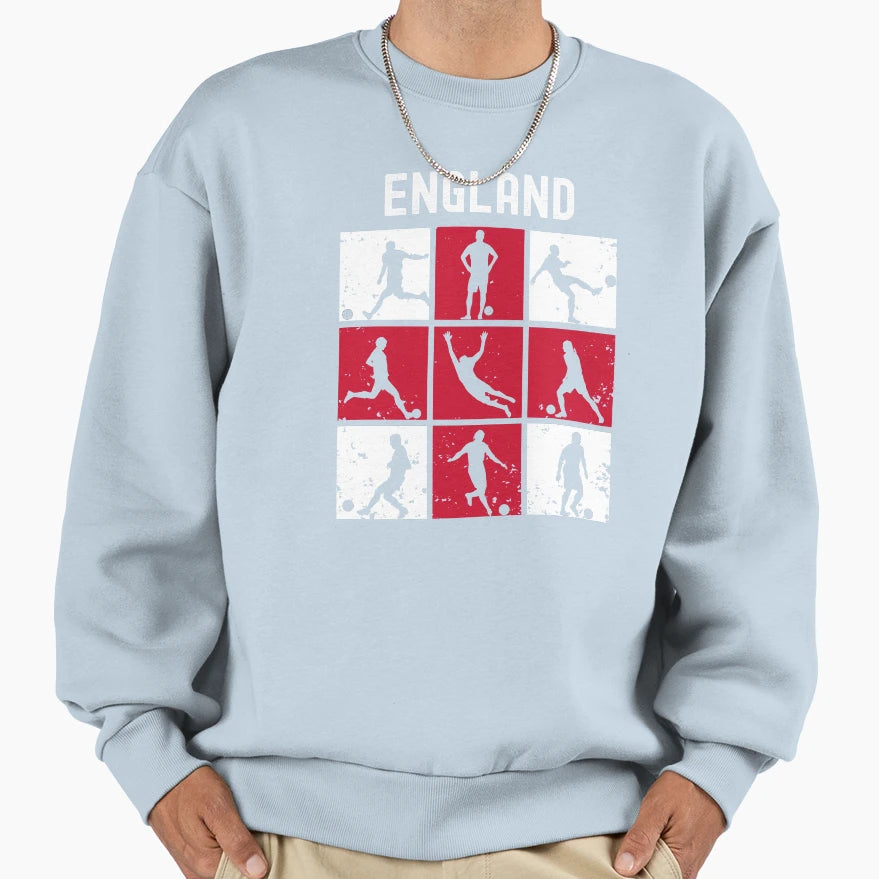 England Football Sweatshirt - Casual Everyday Wear Unisex - T-Shirt, Sweatshirt, Hoodie