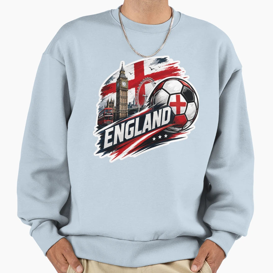 England Football Fans Who Love Sweatshirt - Aesthetic Graphic Men Women - T-Shirt, Sweatshirt, Hoodie
