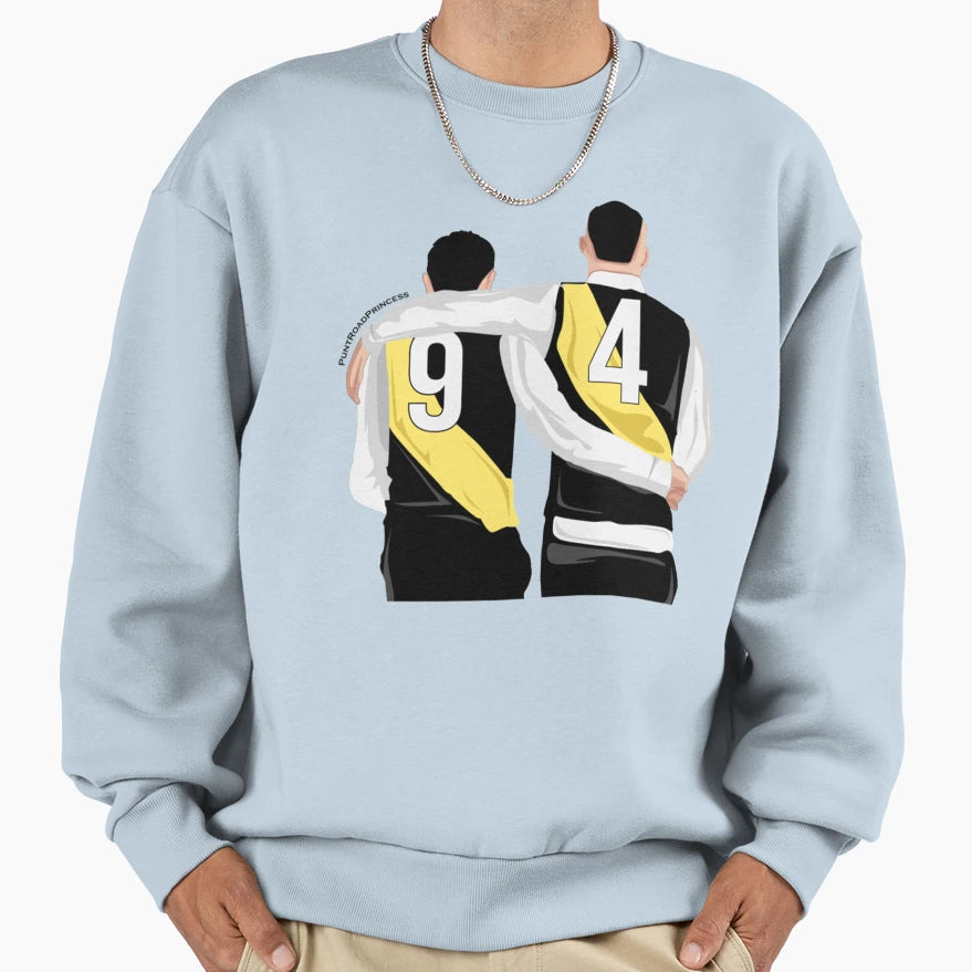 Dustin Martin Trent Cotchin Departing Sweatshirt - Custom Art Print Unisex - T-Shirt, Sweatshirt, Hoodie
