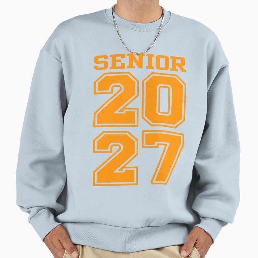 Back To School Class 2027 Seniors Sweatshirt - Graphic Print Men Women - T-Shirt, Sweatshirt, Hoodie