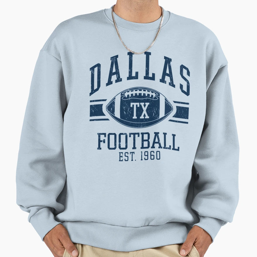 Distressed Dallas Cowboys Sweatshirt - Custom Art Print for Adults - T-Shirt, Sweatshirt, Hoodie