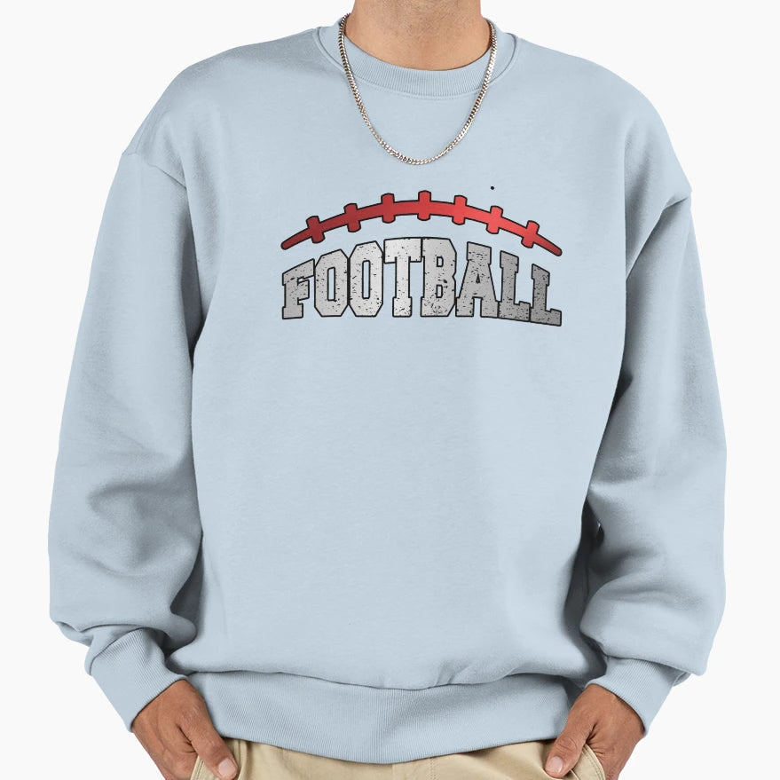 Simple Elegant Football Lace Football Sweatshirt - Novelty Apparel Unisex - T-Shirt, Sweatshirt, Hoodie