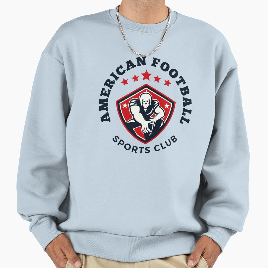 American Football Sports Club Sweatshirt - Fun Novelty Design Unisex - T-Shirt, Sweatshirt, Hoodie
