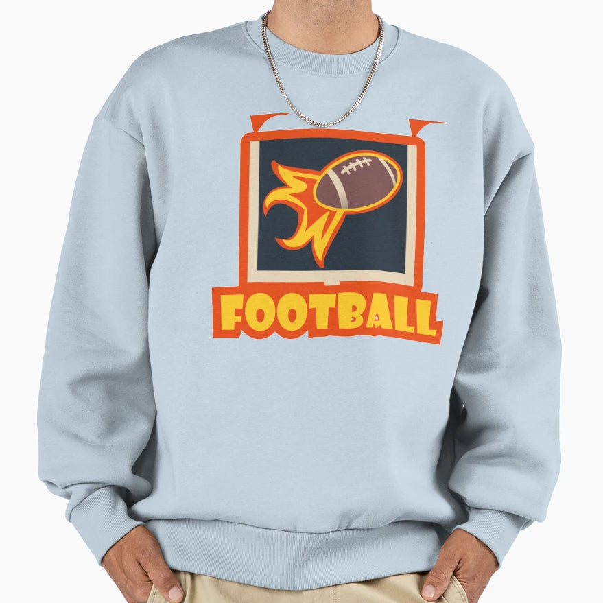 Red Football Sport Sweatshirt - Fun Novelty Design Unisex - T-Shirt, Sweatshirt, Hoodie