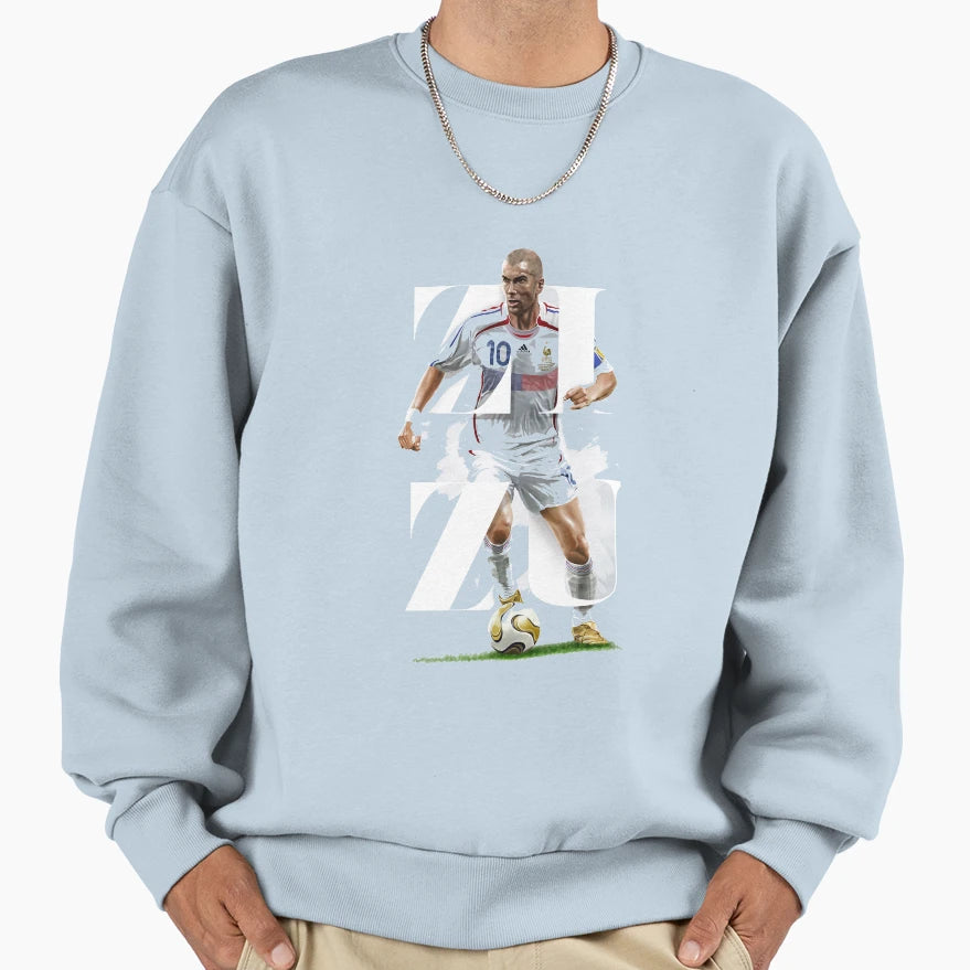 Zidane Sweatshirt - Aesthetic Graphic Men Women - T-Shirt, Sweatshirt, Hoodie