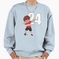 Awesome Soccer Player Number 24 Sweatshirt - Custom Art Print Men Women - T-Shirt, Sweatshirt, Hoodie