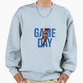 Trendy Distressed Game Day Leopard Sweatshirt - Unique Graphic for Adults - T-Shirt, Sweatshirt, Hoodie