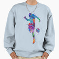 Soccer Player Watercolor Painting Sweatshirt - Trendy Graphic Men Women - T-Shirt, Sweatshirt, Hoodie