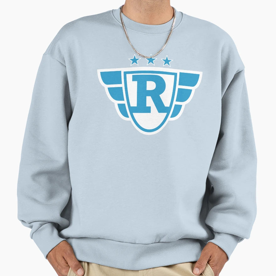 Superhero Letter R Stars And Wings Sweatshirt - Graphic Print for Adults - T-Shirt, Sweatshirt, Hoodie