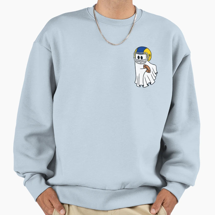 Funny Football Ghost Sweatshirt - Novelty Apparel for Adults - T-Shirt, Sweatshirt, Hoodie