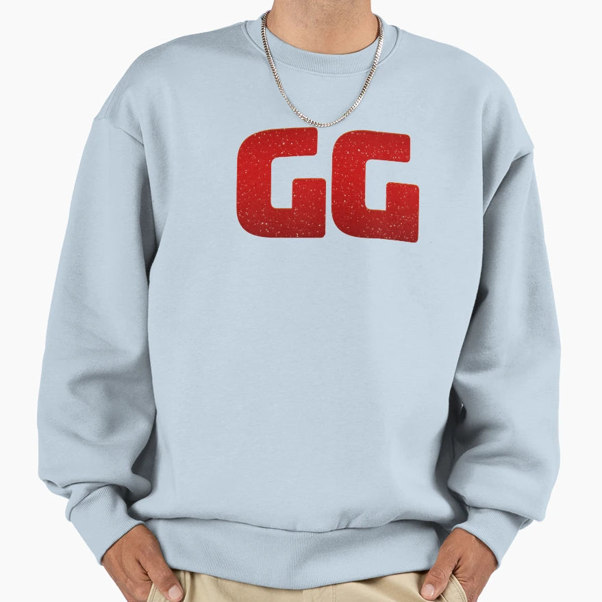 Gg Good Game Deep Red Sweatshirt - Custom Art Print Men Women - T-Shirt, Sweatshirt, Hoodie