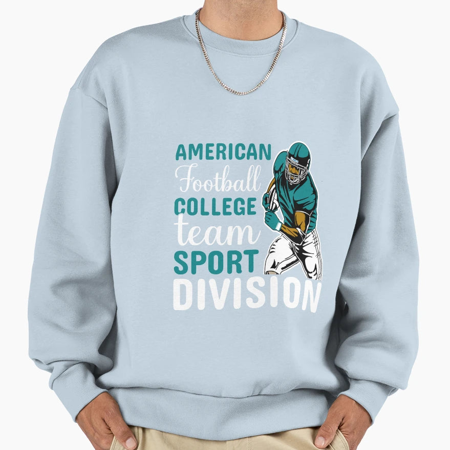 Football Lover American Sweatshirt - Casual Everyday Wear Men Women - T-Shirt, Sweatshirt, Hoodie