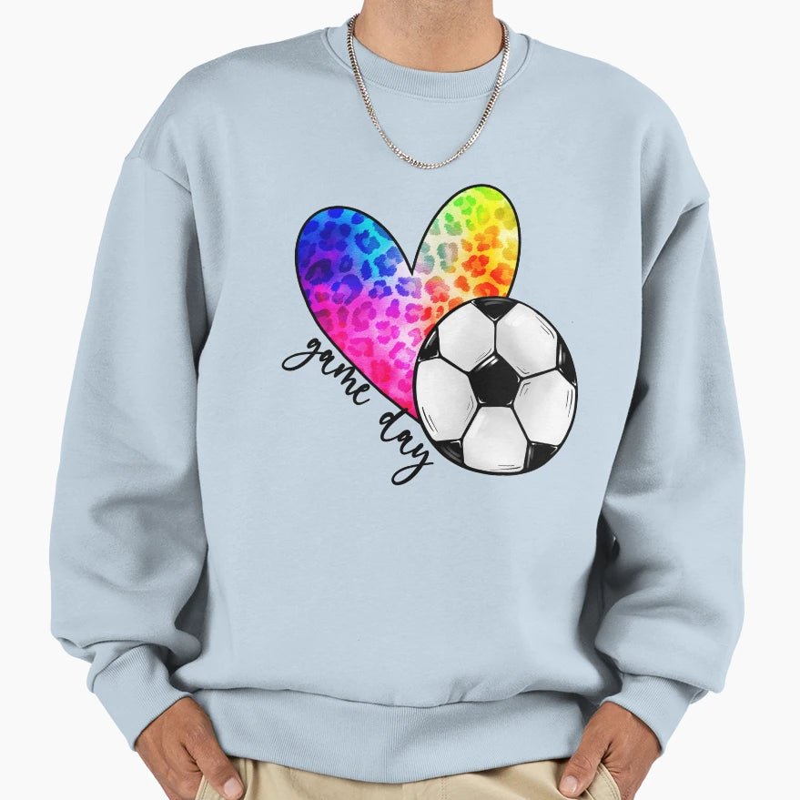 Soccer Game Day Gift Soccer Sweatshirt - Casual Everyday Wear Men Women - T-Shirt, Sweatshirt, Hoodie