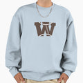 Personalized Football Initial W Sweatshirt - Trendy Graphic Men Women - T-Shirt, Sweatshirt, Hoodie